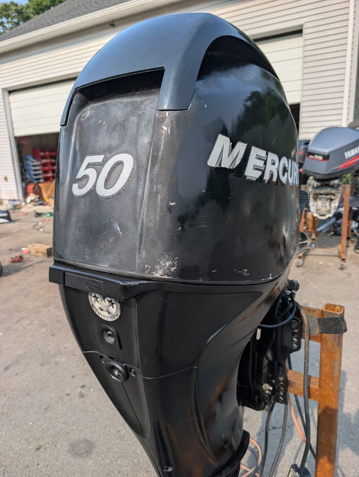 2009 Mercury 50HP EFI 4-Stroke Outboard Motor – 20” Shaft – Power Tilt – Tiller - Image 14