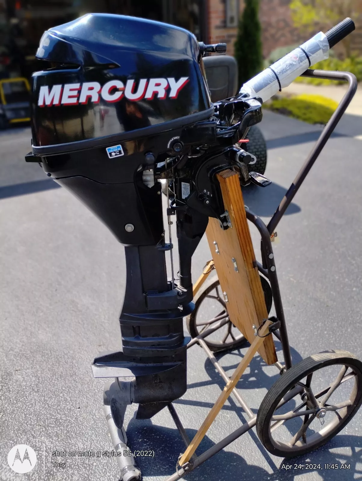 Mercury 9.9HP, Mercury 9.9 4 stroke, Mercury small outboard, used Mercury outboard motor, Mercury fishing motor, Mercury 1F10361FK, 9.9hp boat engine, Mercury kicker motor, small boat motor