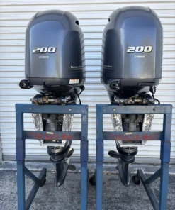 Twin Yamaha 200HP four stroke outboards