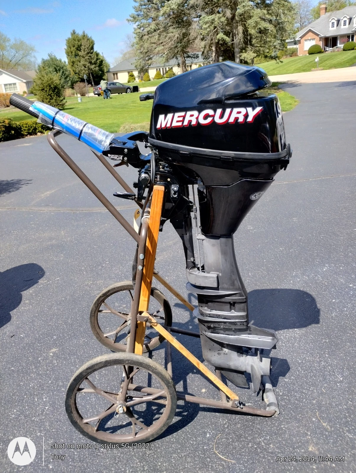 Mercury 9.9HP, Mercury 9.9 4 stroke, Mercury small outboard, used Mercury outboard motor, Mercury fishing motor, Mercury 1F10361FK, 9.9hp boat engine, Mercury kicker motor, small boat motor
