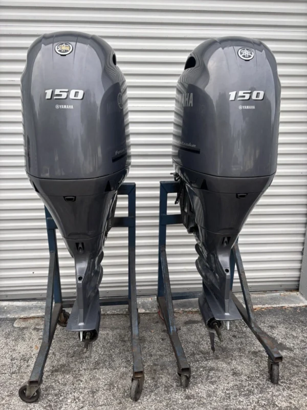 Used 2018 Yamaha LF150XB 150 HP 4-Stroke Outboard Motor – 25″ (X) Shaft – Ready to Mount and Run