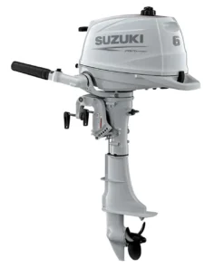 Suzuki DF6ASW5 6HP 4-Stroke Outboard Motor – Tiller – Portable Boat Engine – New