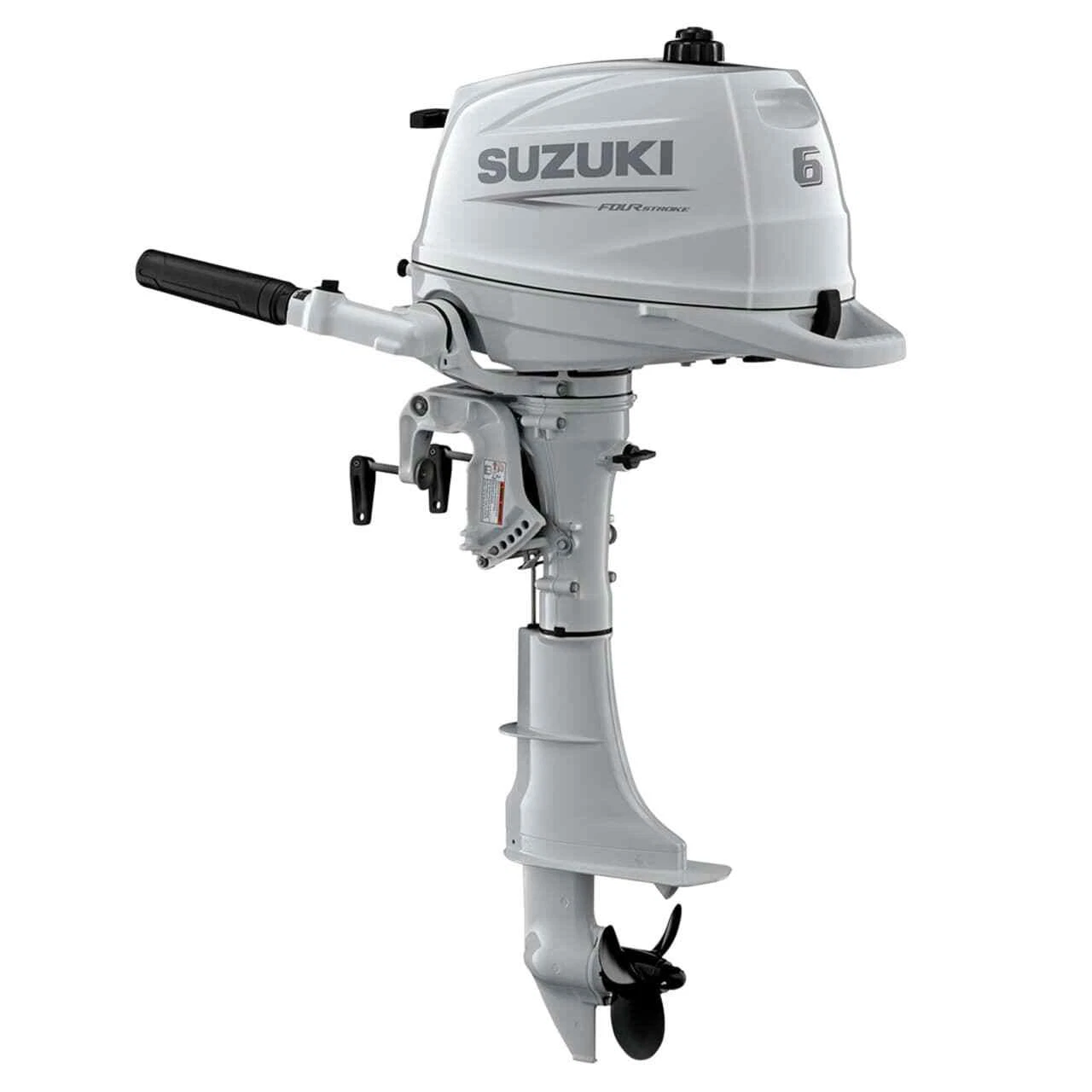 Suzuki DF6ASW5 6HP 4-Stroke Outboard Motor – Tiller – Portable Boat Engine – New