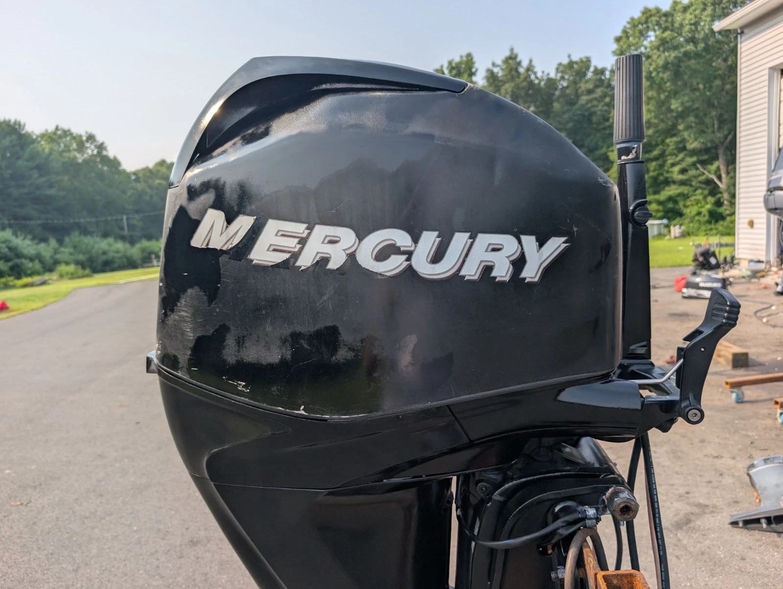 2009 Mercury 50HP EFI 4-Stroke Outboard Motor – 20” Shaft – Power Tilt – Tiller - Image 13