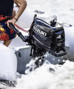Suzuki outboard motor, Suzuki 4HP outboard, DF4AS5, 4 stroke outboard, short shaft outboard, portable boat motor, tiller outboard, small boat engine, dinghy motor, inflatable boat motor