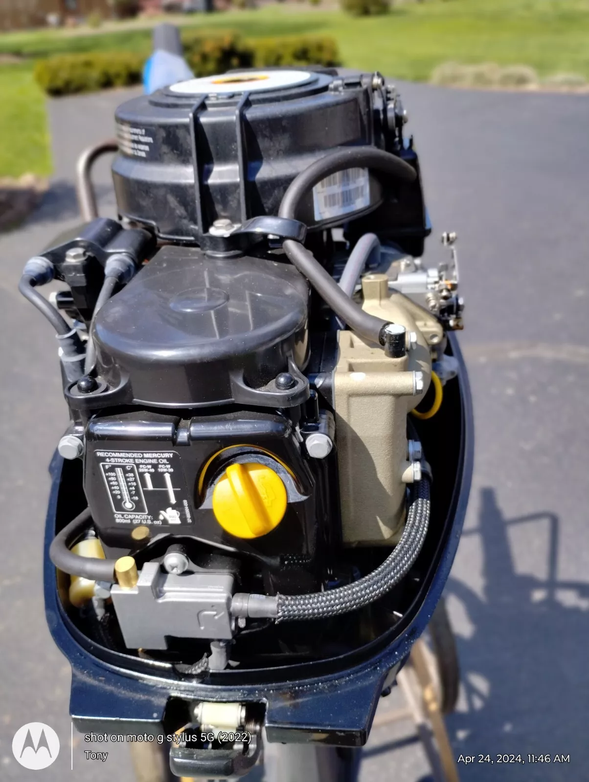 Mercury 9.9HP 4-Stroke Outboard Motor – 1F10361FK – Used - Image 8