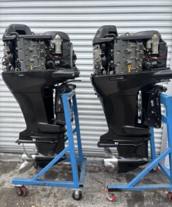 Twin Suzuki 200HP outboards, Suzuki 200HP four stroke pair, Suzuki DF200 EFI motors, Suzuki 200 horsepower marine engines