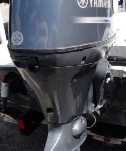 Used Yamaha 115HP outboard motor side view