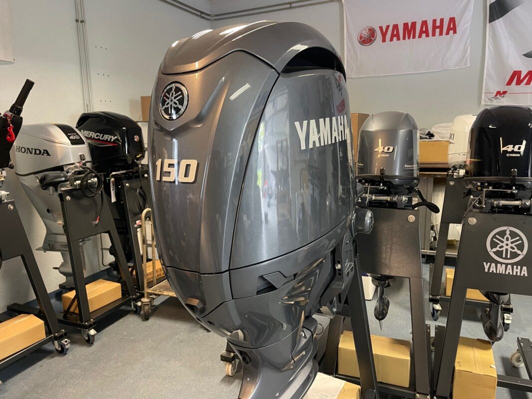 Yamaha F150 CL 150HP Long Shaft EFI Outboard Motor – Remote Control, Gauge & Propeller