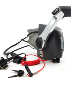 New OEM BRP / Johnson & Evinrude 1996 & Newer Single Binnacle Mount Control Box Assembly with Ignition OEM # 176372