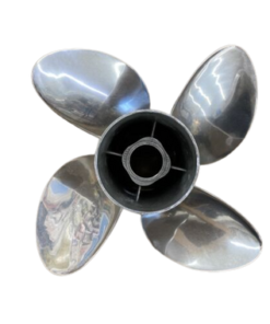 New OEM BRP / Johnson & Evinrude Cyclone 4-Blade Stainless Steel Outboard Propeller