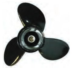 New OEM Volvo Penta Aluminum SX Drive Rubber Hub Propellers, 3-Blade, 19 Spline