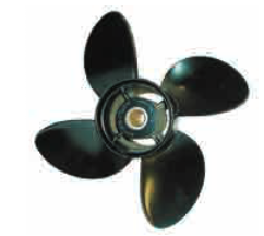 New OEM Volvo Penta Aluminum SX Drive Rubber Hub Propellers, 4-Blade, 19 Spline