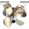 New OEM Volvo Penta Nibral Propeller Duoprop "G" Series, Rubber Hub