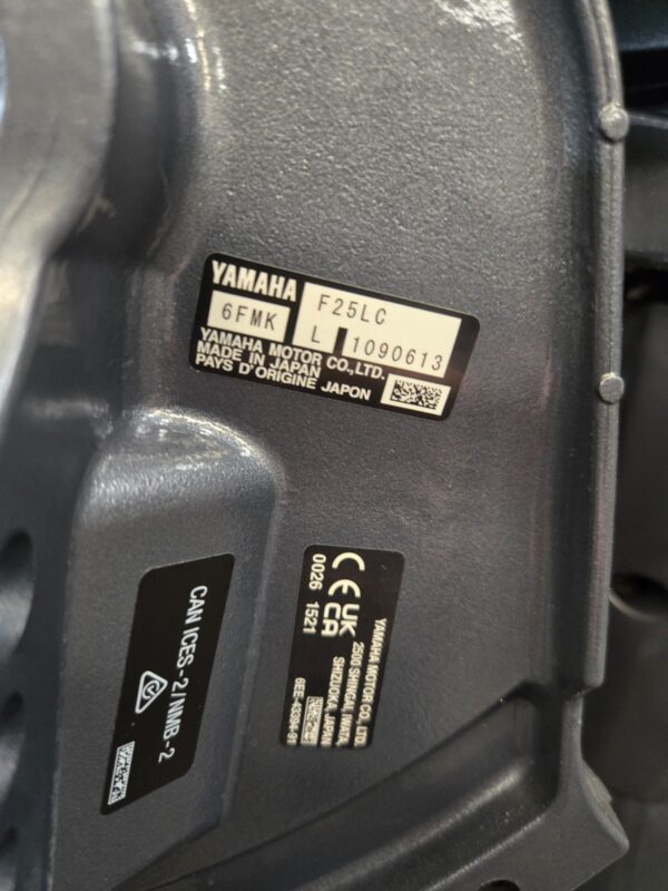 2025 Yamaha F25LC 25HP Outboard Motor – 20” Shaft Electric Start | Brand New