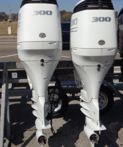 Pair of 2023 Suzuki DF300 300HP 4-Stroke Outboard Motors – 30” Counter Rotating | Digital Shift
