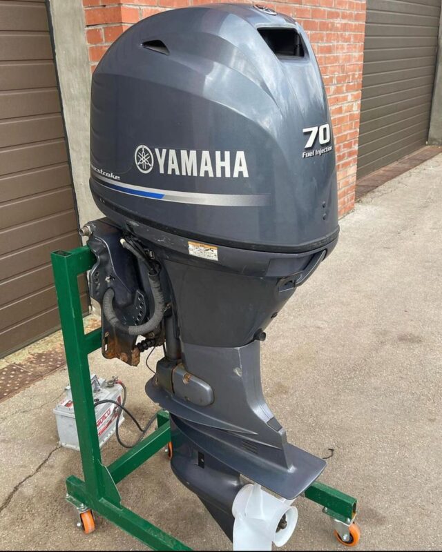 2014 Yamaha 70 HP 2-Stroke 20” Shaft Remote Steer Power Tilt & Trim Outboard Motor