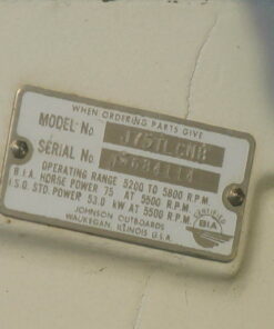 1982 Johnson 75hp 3 CYLINDER 2 STROKE OUTBOARD MOTOR