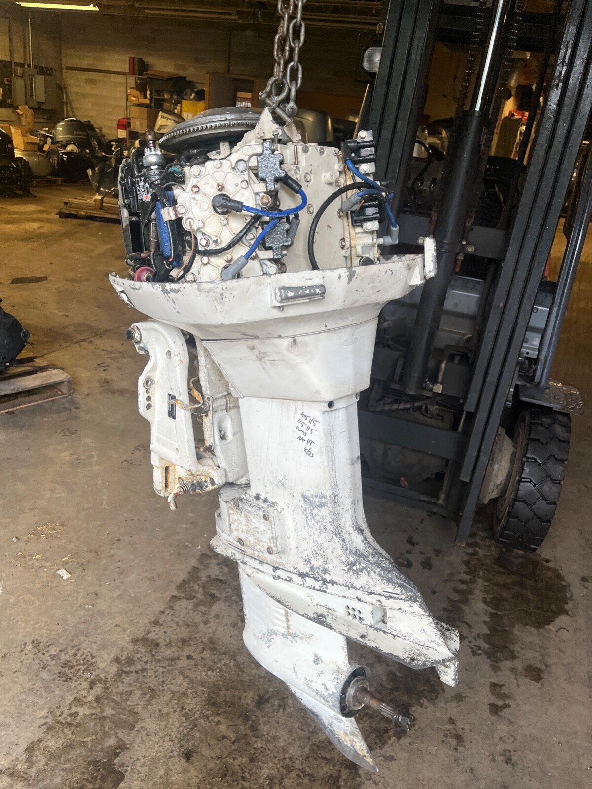 1985 Johnson 90 hp Carb 2-Stroke 20" Outboard Boat Motor Evinrude v4