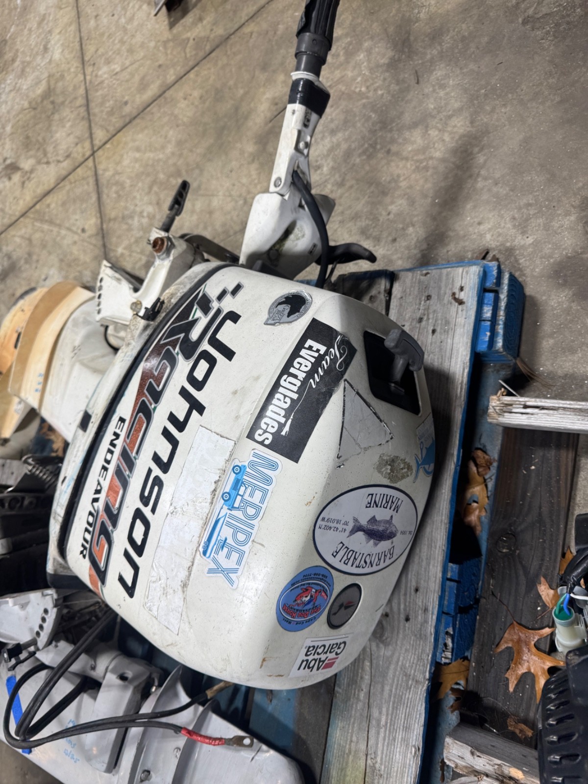 ~1995 Johnson 50 hp Tiller Evinrude OMC Outboard Boat Motor Engine 20" 2-Stroke