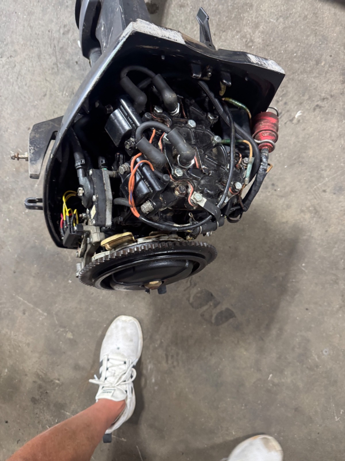 1996 Evinrude 28 hp Outboard Boat Motor Engine Johnson 20" Long Shaft Runs Well