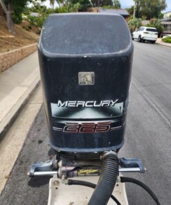 1998 225hp 2 Stroke Mercury Outboard Engine Runs Includes Prop And Some Rigging