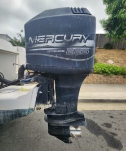 1998 225hp 2 Stroke Mercury Outboard Engine Runs Includes Prop And Some Rigging