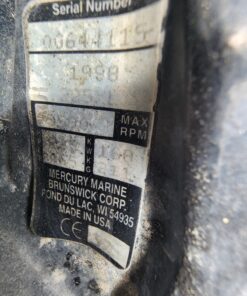 1998 225hp 2 Stroke Mercury Outboard Engine Runs Includes Prop And Some Rigging