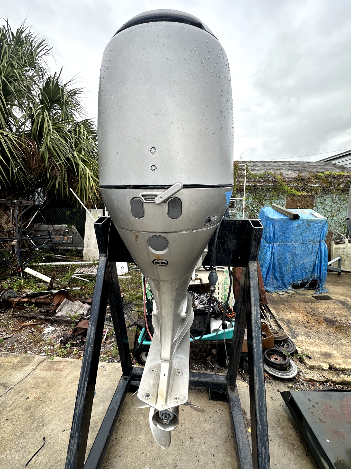 1998 Honda 90 HP Twin, 25in, w/ rigging items Outboard Motors