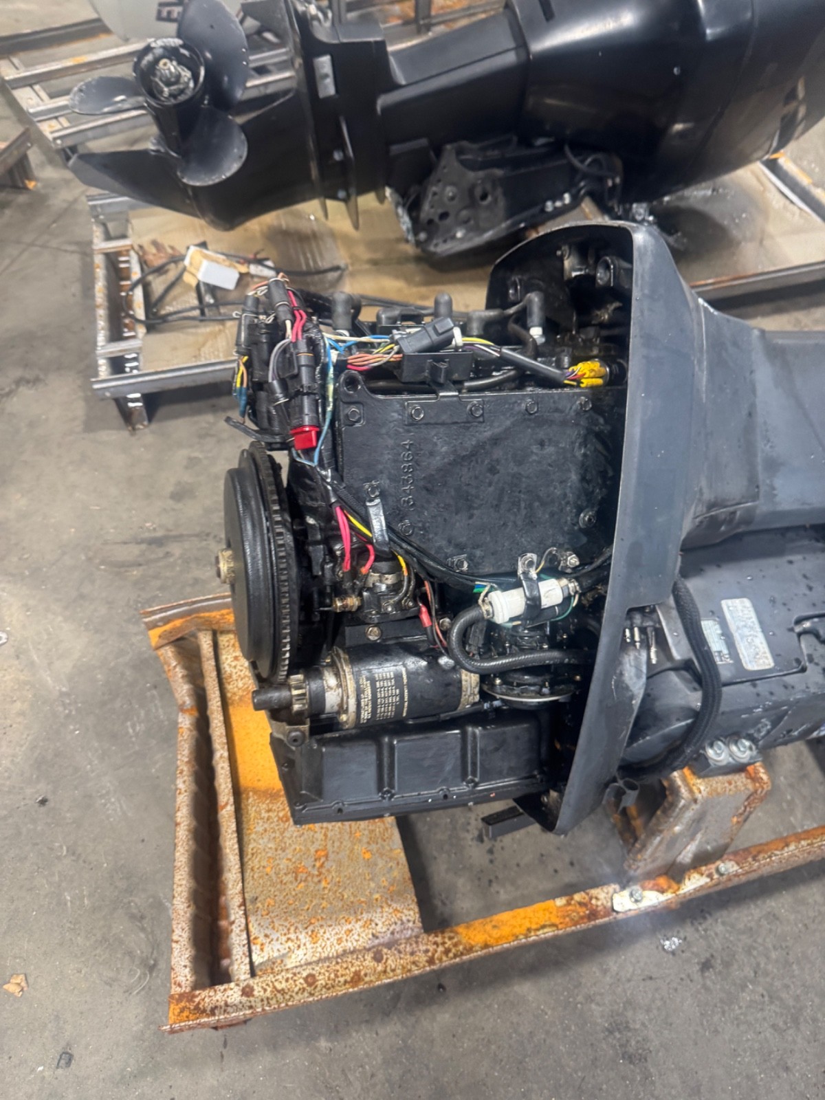 2000 Johnson 70 hp Carb 2-Stroke 20" Outboard Boat Motor Evinrude Prop Runs Well