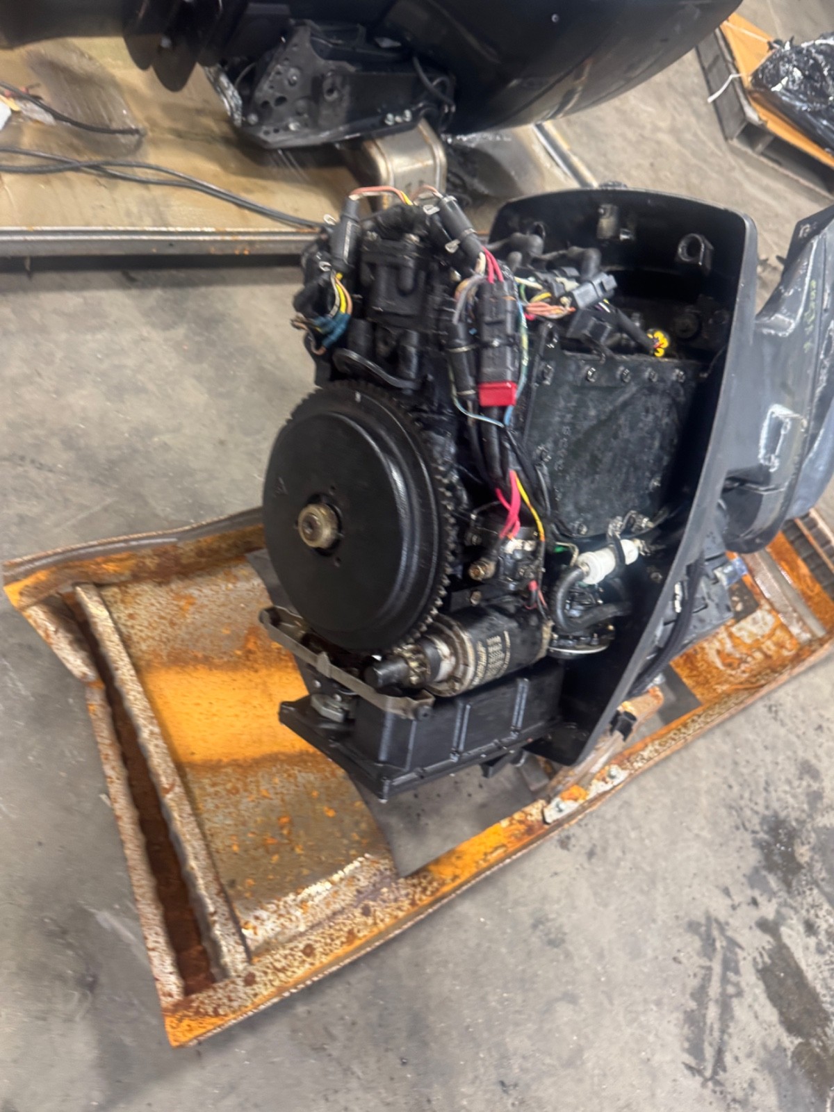 2000 Johnson 70 hp Carb 2-Stroke 20" Outboard Boat Motor Evinrude Prop Runs Well