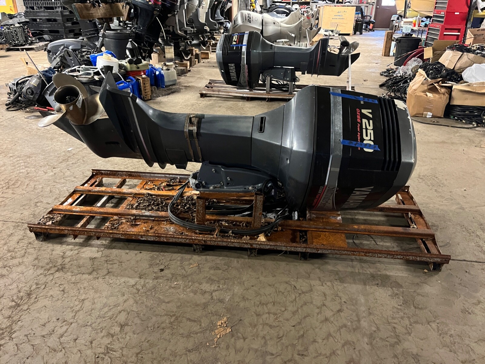 2000 Yamaha 250 Saltwater Series II OX66 2-Stroke 30" Outboard Boat Motor Engine