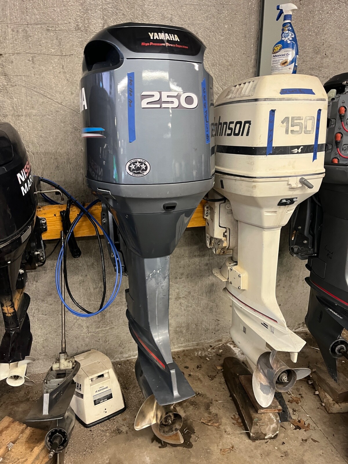2003 Yamaha 250 HPDI 30" Outboard Boat Motor Engine Good Shape Runs Well V6