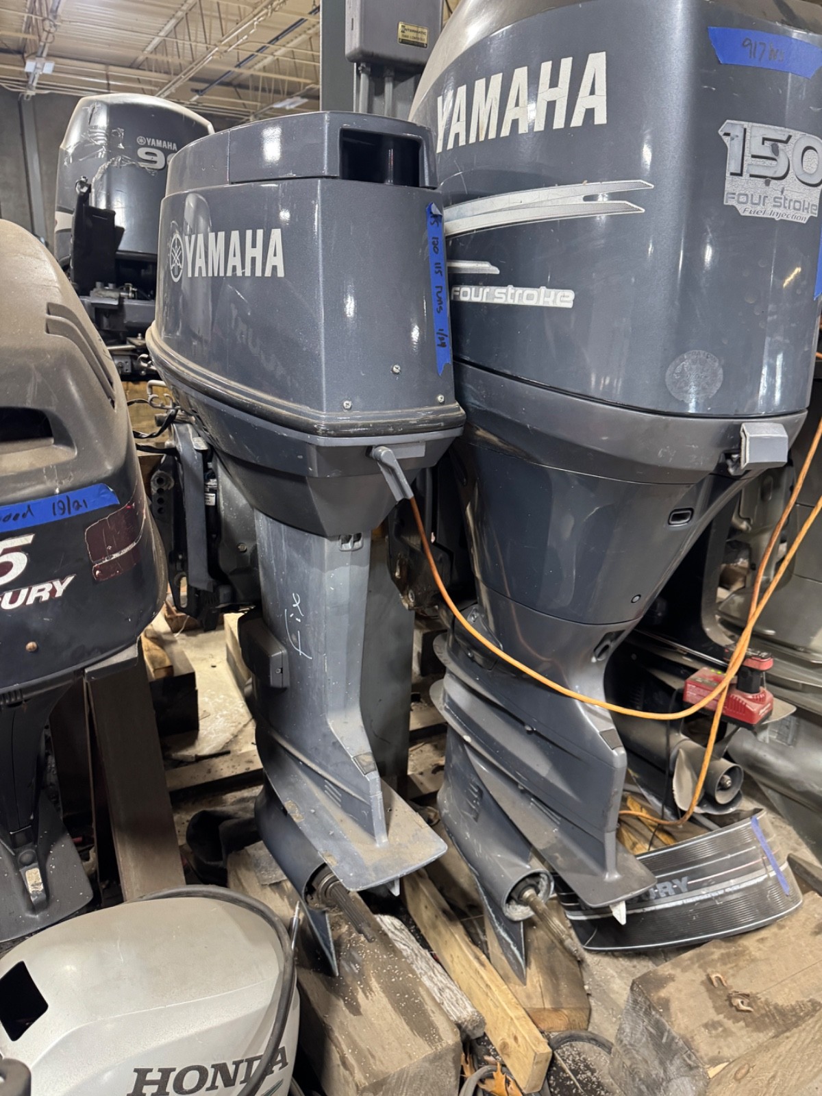 2003 Yamaha 70 HP 3-Cylinder Carbureted Carb 2-Stroke 20" Outboard Boat Motor