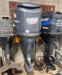 2004 Yamaha 225 hp F225 4-Stroke 25" Outboard Boat Motor V6 LH Counter Runs Well