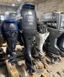 2005 Suzuki DF140 140 hp 4-Stroke 25" Outboard Boat Motor Engine Runs Well Prop