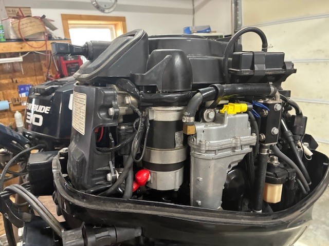 2006 Mercury 25 HP 4 stroke 20" Outboard Motor Runs Great