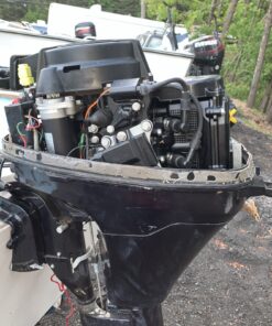 2007 Tohatsu 9.8 four stroke 25 inch Kicker/sailboat motor electric start.