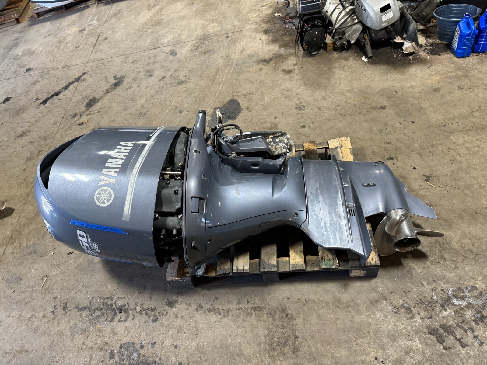 2007 Yamaha F350 V8 4-Stroke 30" Outboard Boat Motor Engine Four Stroke Prop Run
