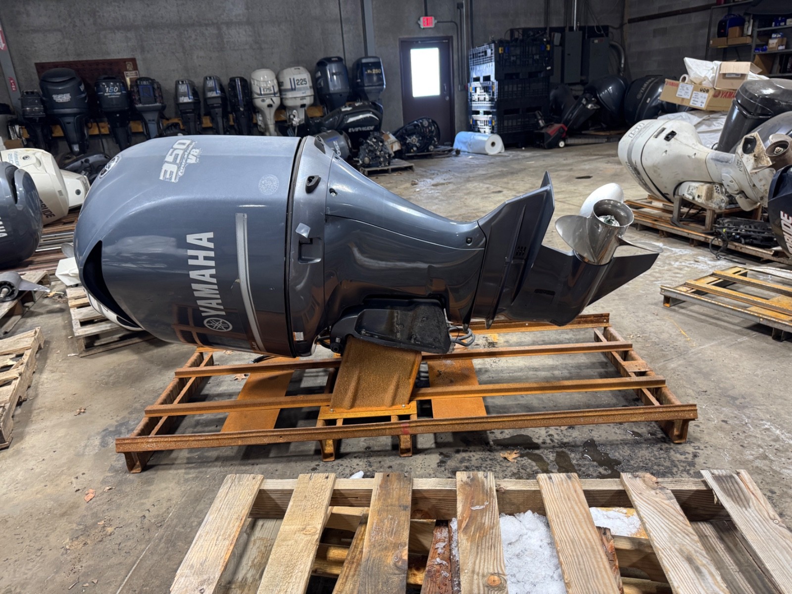 2008 Yamaha F350 V8 4-Stroke 25" Outboard Boat Motor Engine Counter Rotation