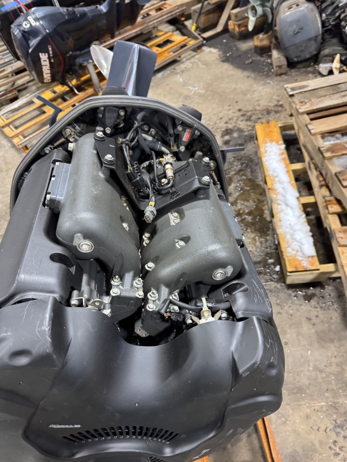 2008 Yamaha F350 V8 4-Stroke 25" Outboard Boat Motor Engine Counter Rotation