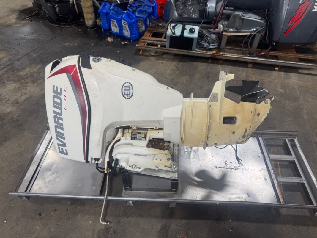 2013 Evinrude E-TEC 25HP DFI 2-Stroke 20" Outboard Motor | Electric Start | Power Trim & Tilt | Controls Included
