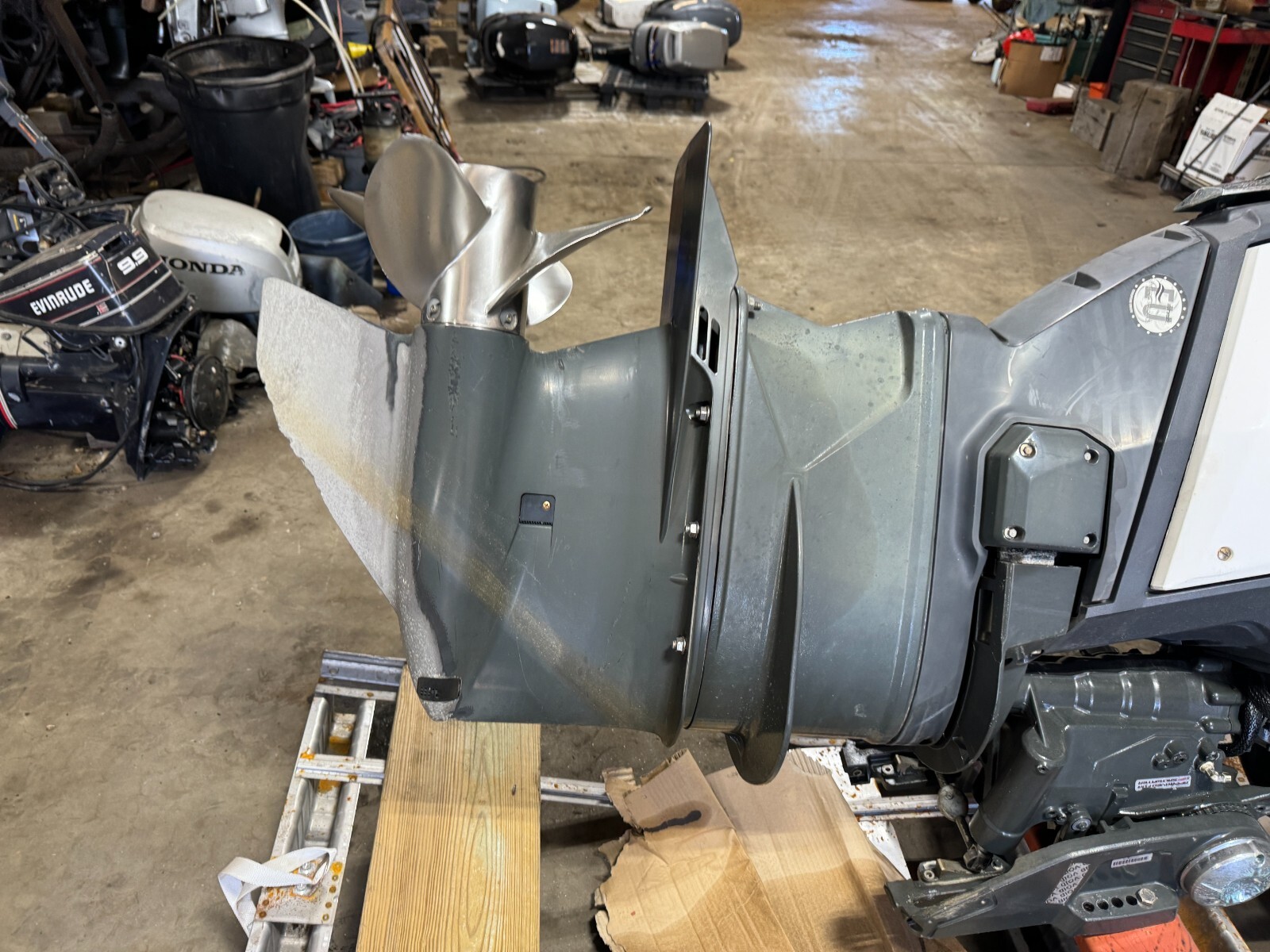 ~2017 Evinrude Etec 225 G2 Outboard Boat Motor Engine 25" E-Tec Prop Not Running