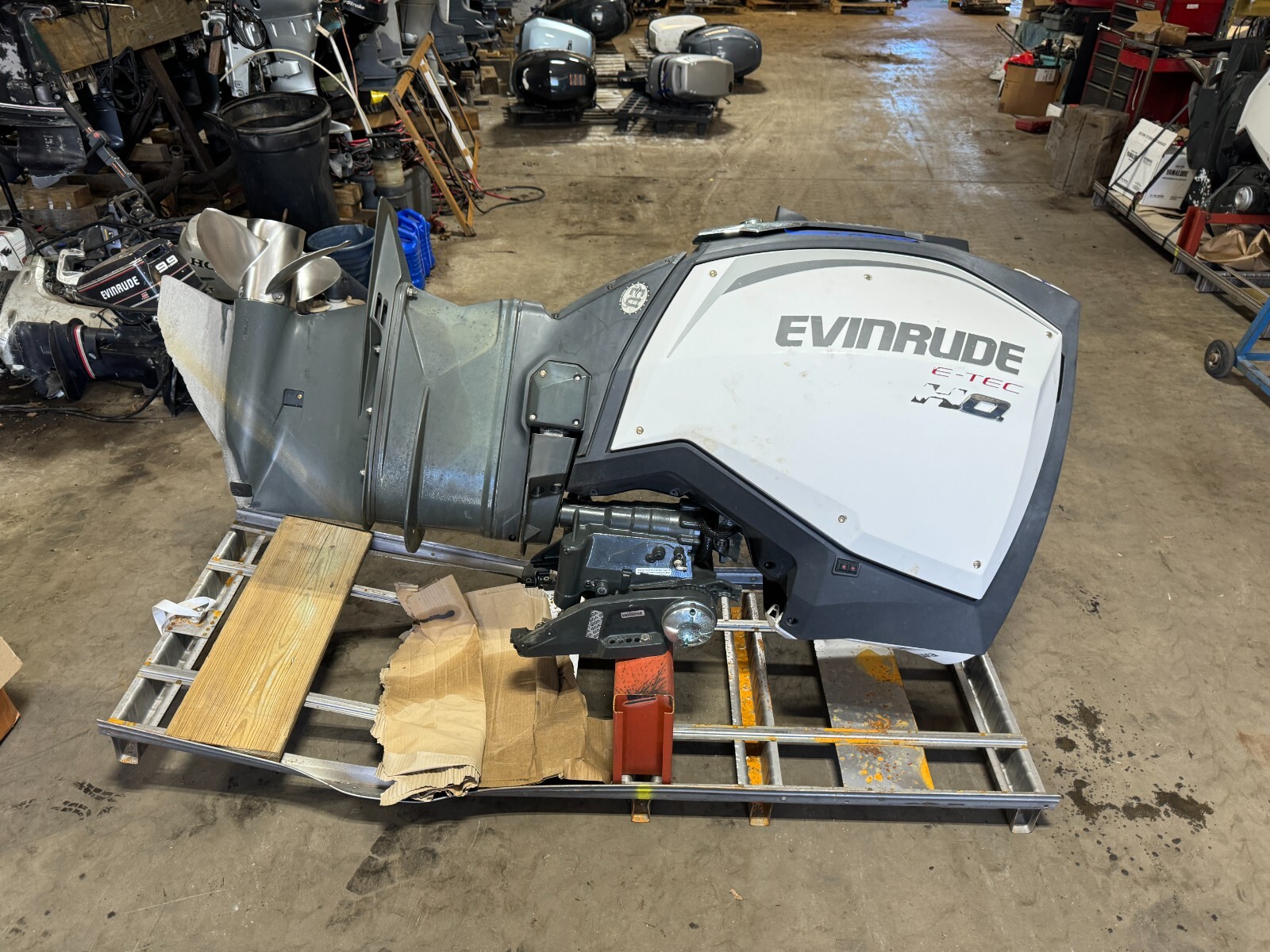 ~2017 Evinrude Etec 225 G2 Outboard Boat Motor Engine 25" E-Tec Prop Not Running
