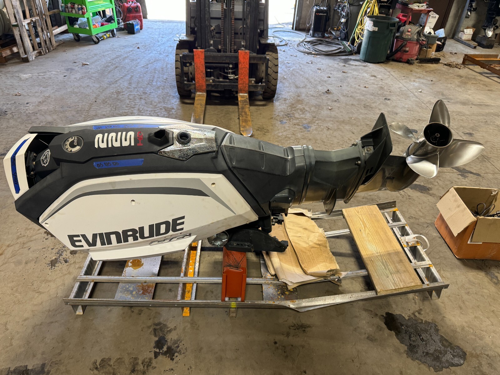 ~2017 Evinrude Etec 225 G2 Outboard Boat Motor Engine 25" E-Tec Prop Not Running