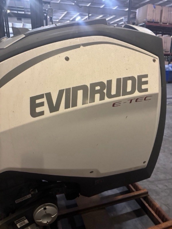 2018 Evinrude Etec 300 Hp Outboard Boat Motor Engine 25" E-Tec Freight Ship