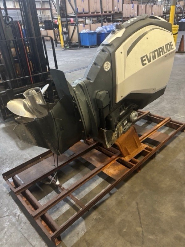 2018 Evinrude Etec 300 Hp Outboard Boat Motor Engine 25" E-Tec Freight Ship