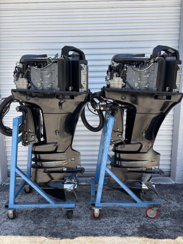 Pair of 2022 Suzuki DF300AP 300 HP 4-Stroke EFI Outboard Motors – 30" Shaft – Complete Twin Package (210 hrs)