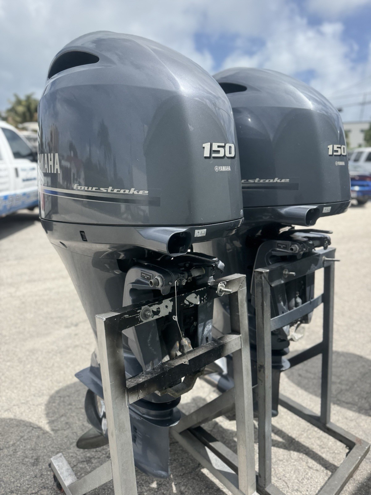2023 TWIN 150HP 150 HP YAMAHA FOUR STROKE OUTBOARD MOTORS SUZUKI MERCURY