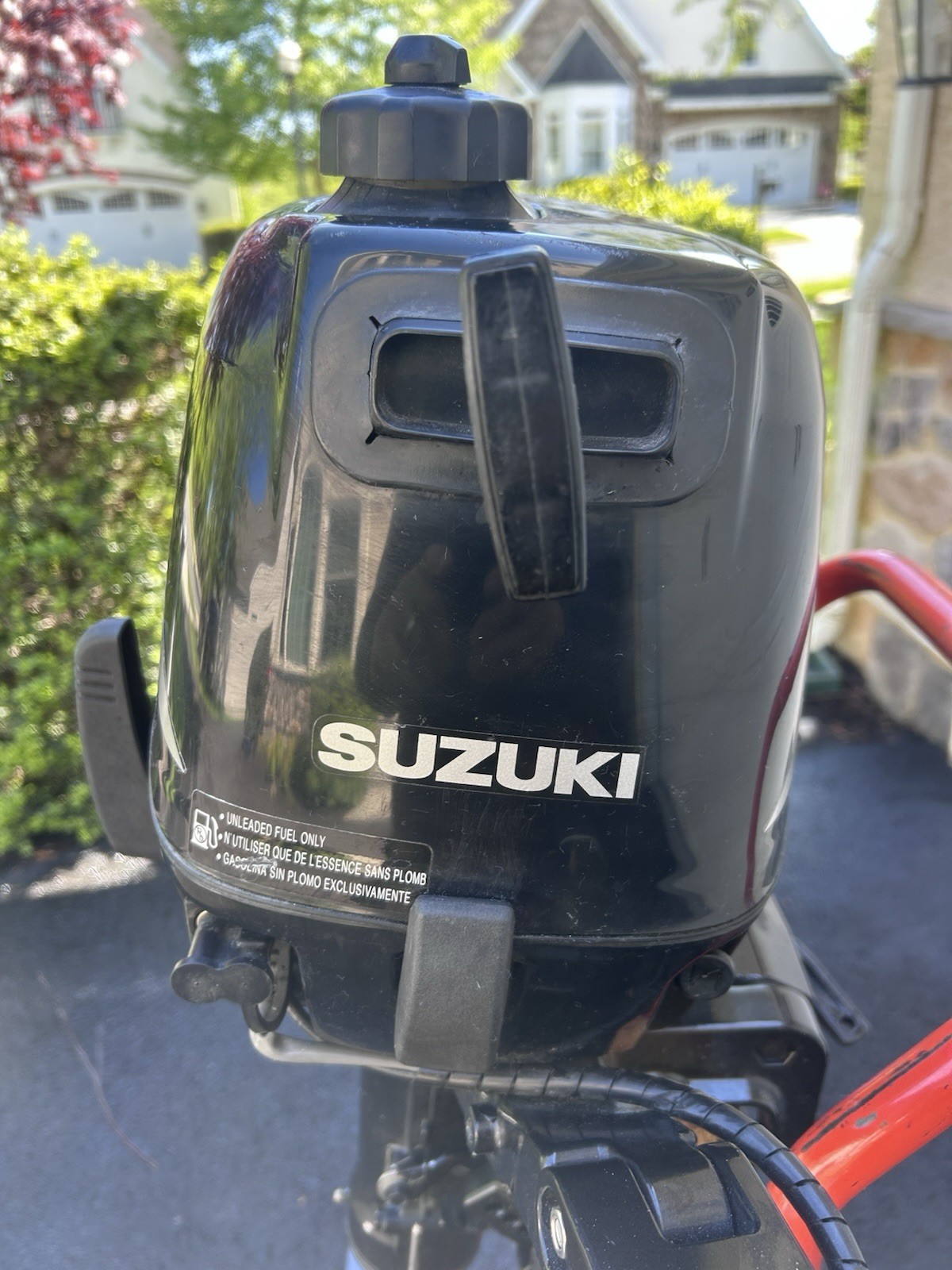 4 stroke Suzuki DF6 Outboard Motor 6hp Great Condition Low Hours.